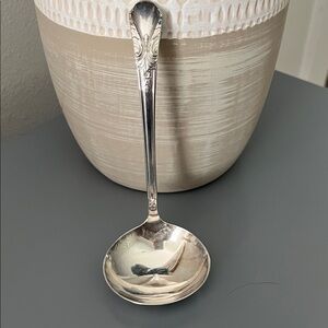 Vintage Elegant Silver Serving Ladle